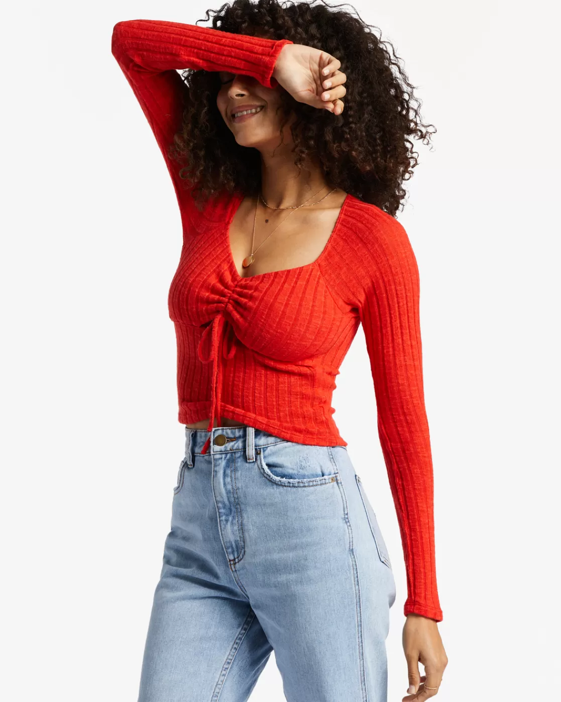 Discount Billabong Just A Flirt Top RAD RED