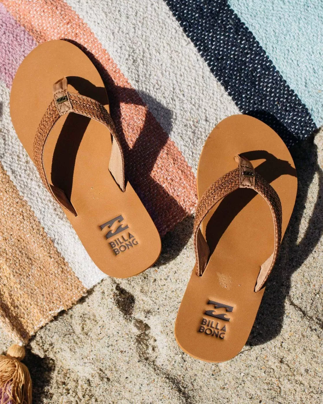 Shop Billabong Kai Braided Sandals DESERT DAZE