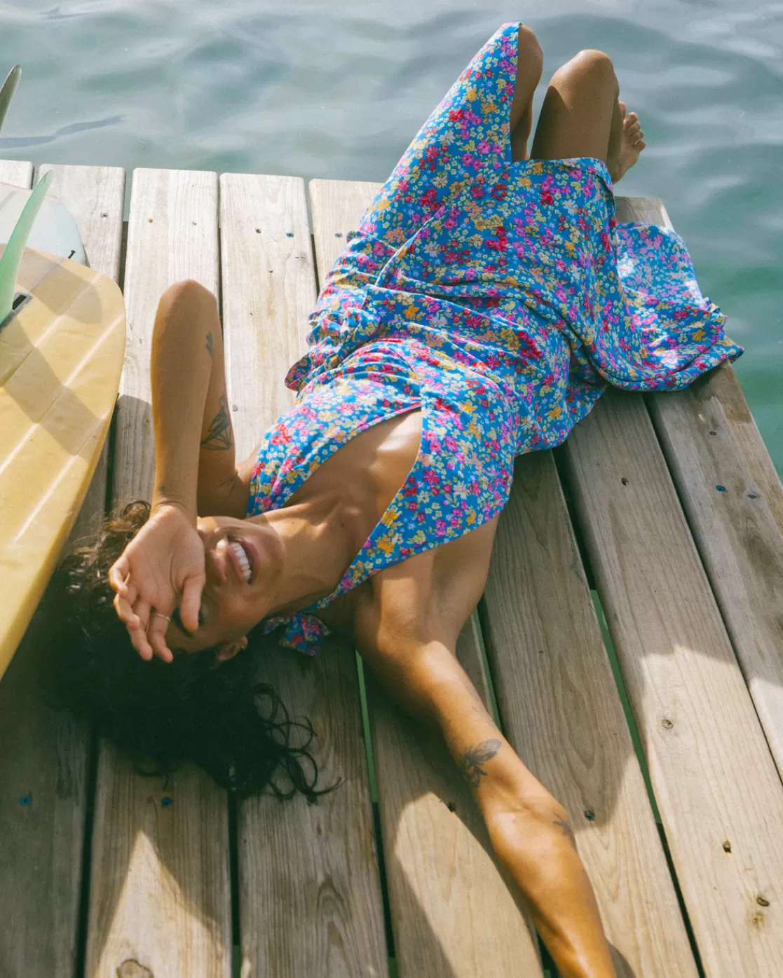 Discount Billabong Lets Hang Midi Dress SEASIDE