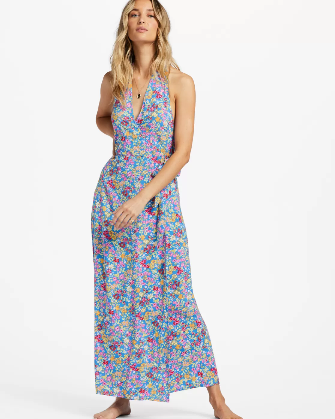 Discount Billabong Lets Hang Midi Dress SEASIDE