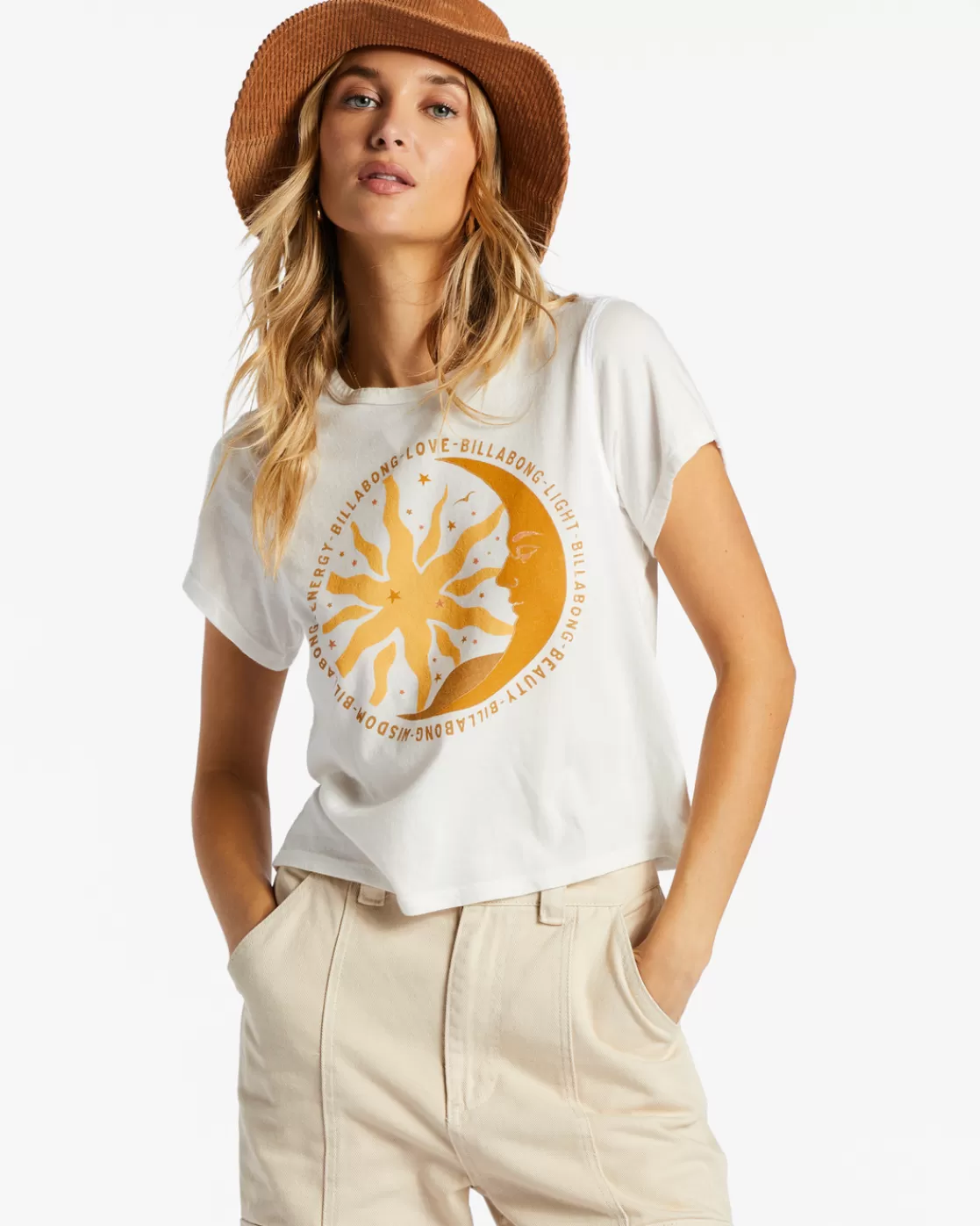 Best Sale Billabong Love And Light Boxy Top SALT CRYSTAL