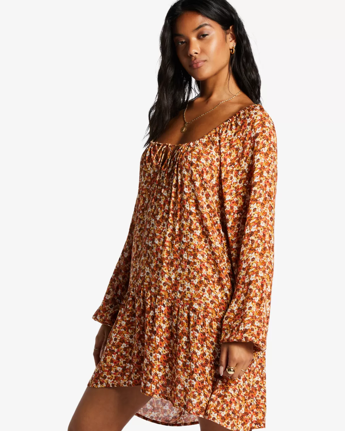 Online Billabong Lucky You Babydoll Dress MOCHA