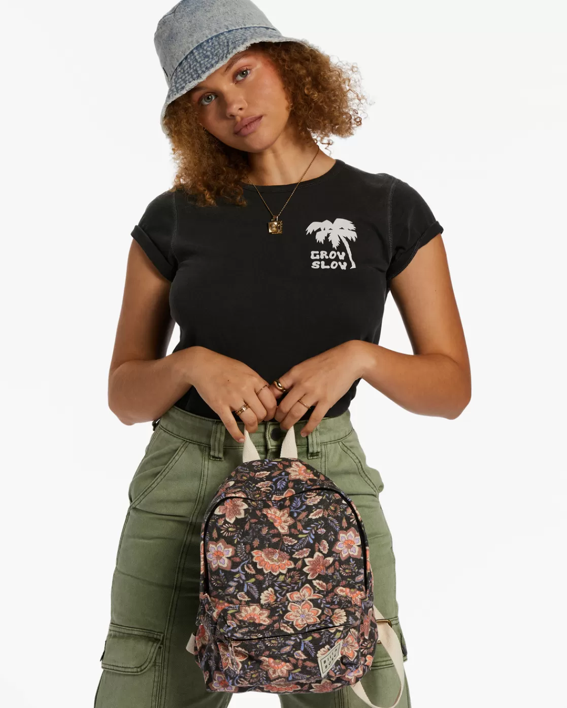 Fashion Billabong Mini Mama Canvas Backpack BLACK SANDS