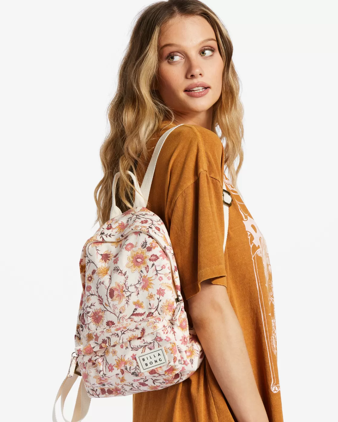 Store Billabong Mini Mama Canvas Backpack WHITE CAP 1