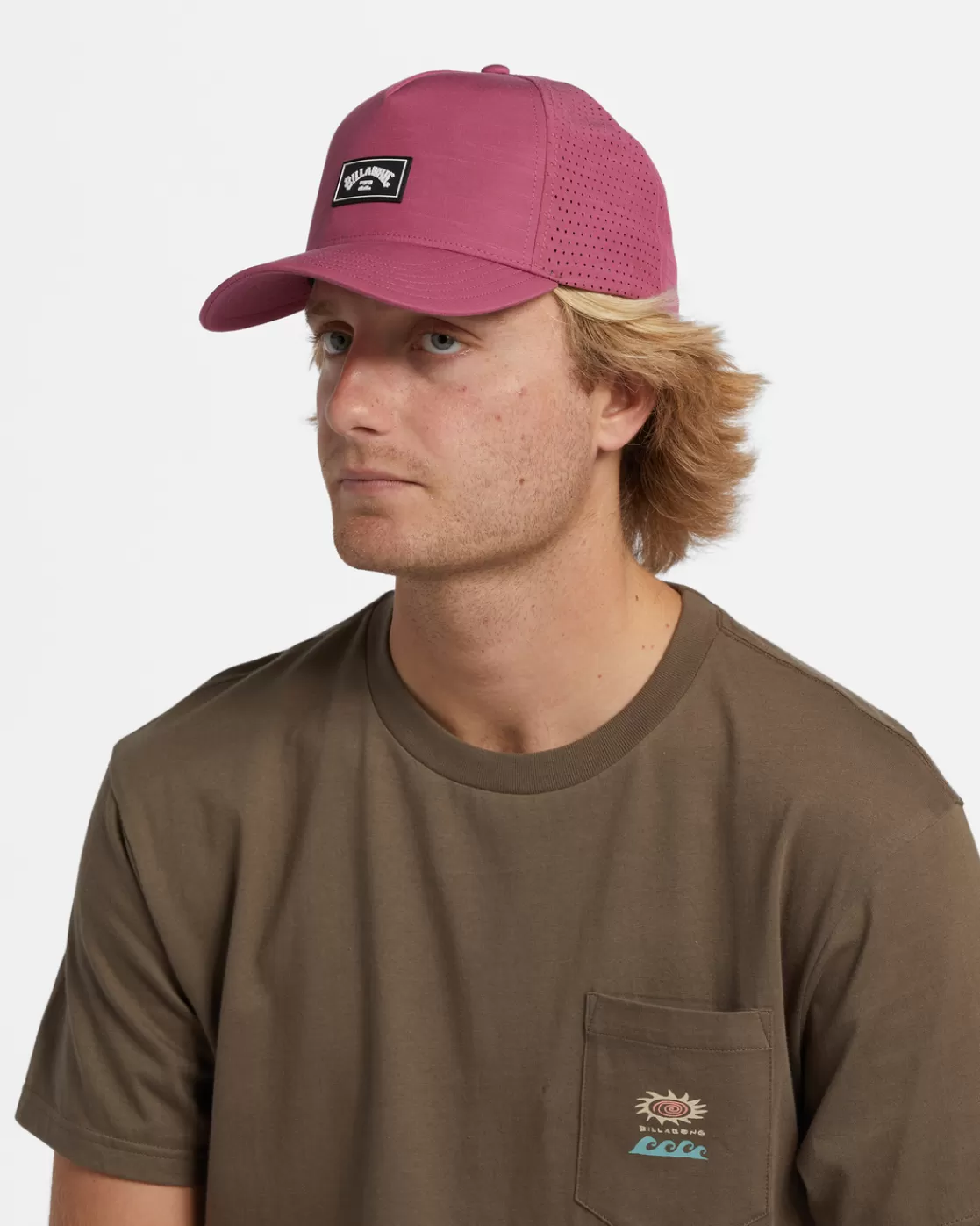 New Billabong Newport Trucker Hat WILD BERRY