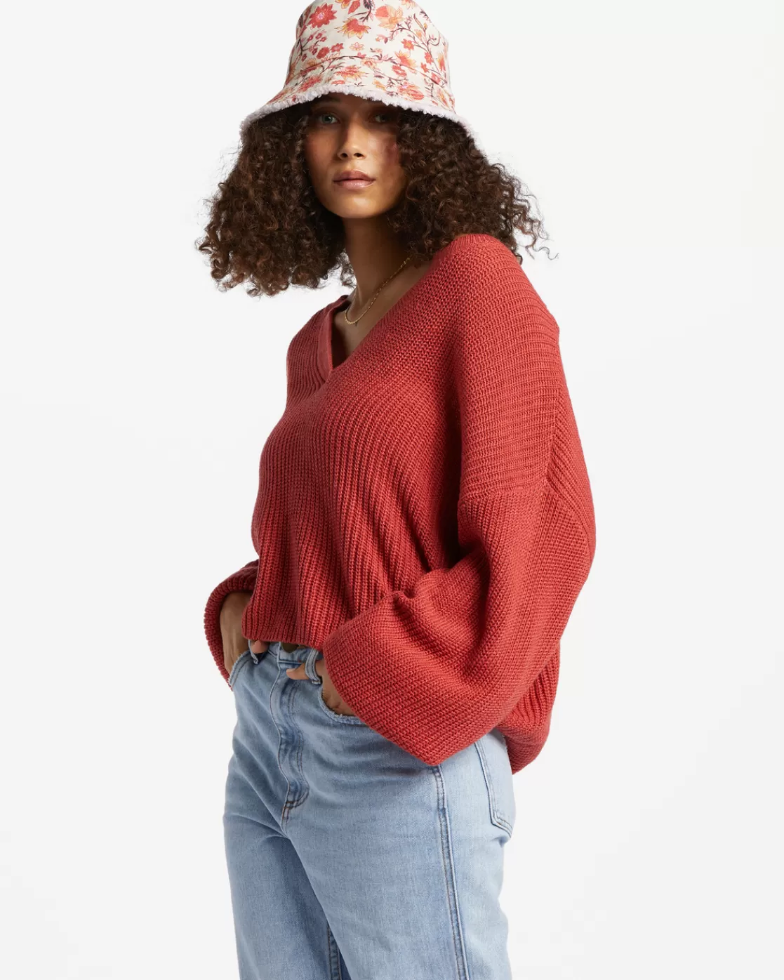 Store Billabong No Worries Jumper RED ROCK