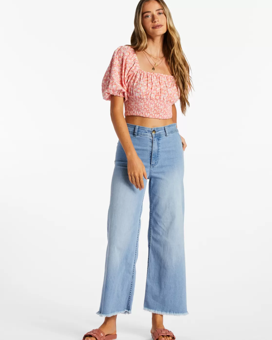 Best Sale Billabong Only You Crop Top FLAMINGO