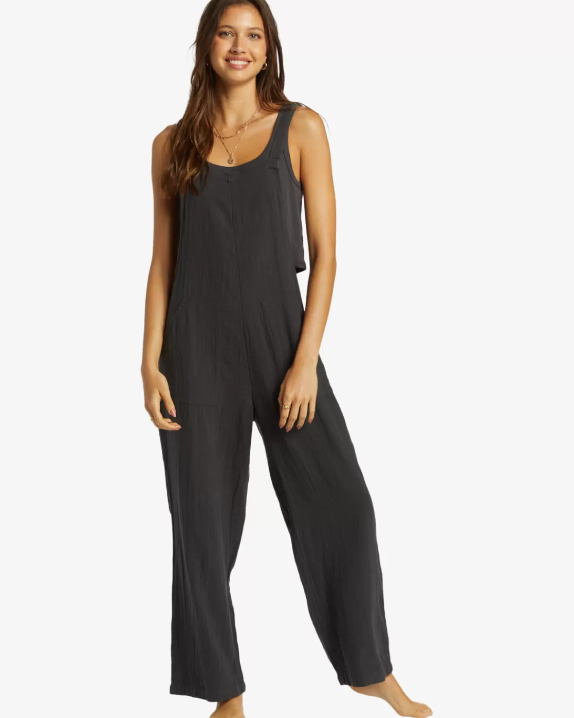 Best Billabong Pacific Time Romper/Jumpsuit BLACK SANDS