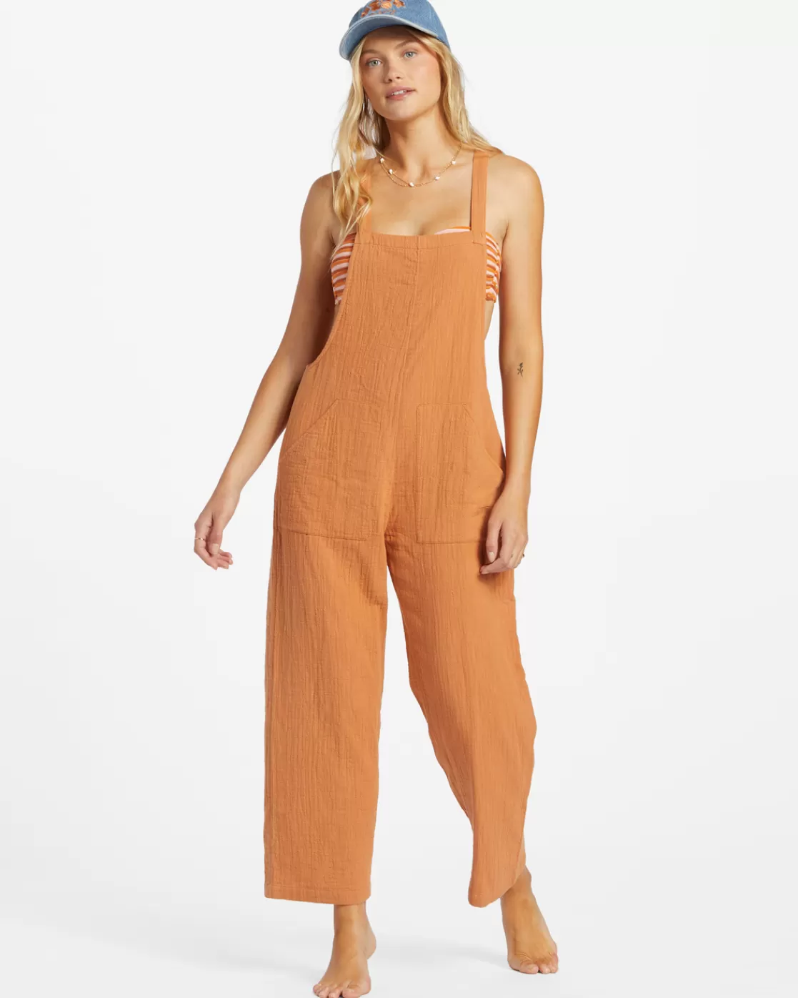 Sale Billabong Pacific Time Romper/Jumpsuit TOFFEE