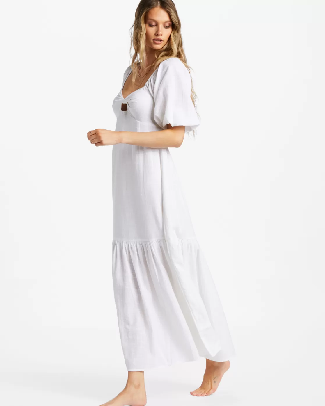 Hot Billabong Paradise Cove Maxi Dress SALT CRYSTAL