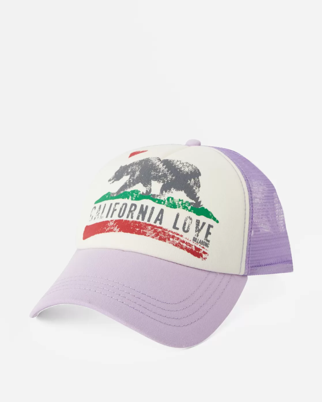 New Billabong Pitstop Trucker Hat LILAC BREEZE