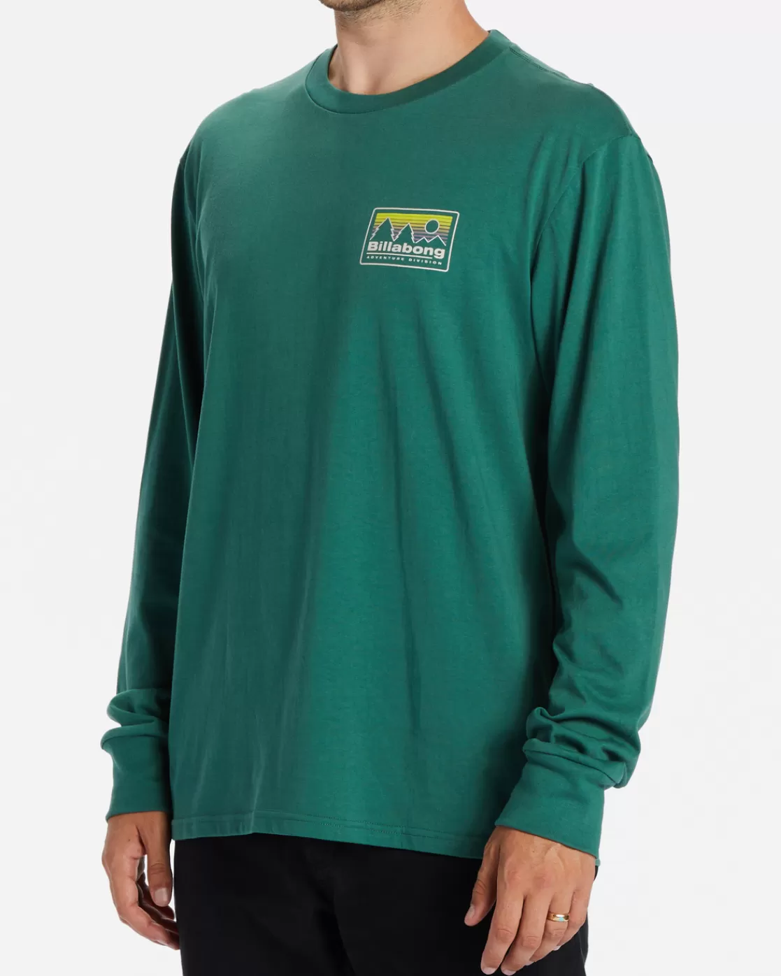 Shop Billabong Range Long Sleeve T-Shirt JUNGLE