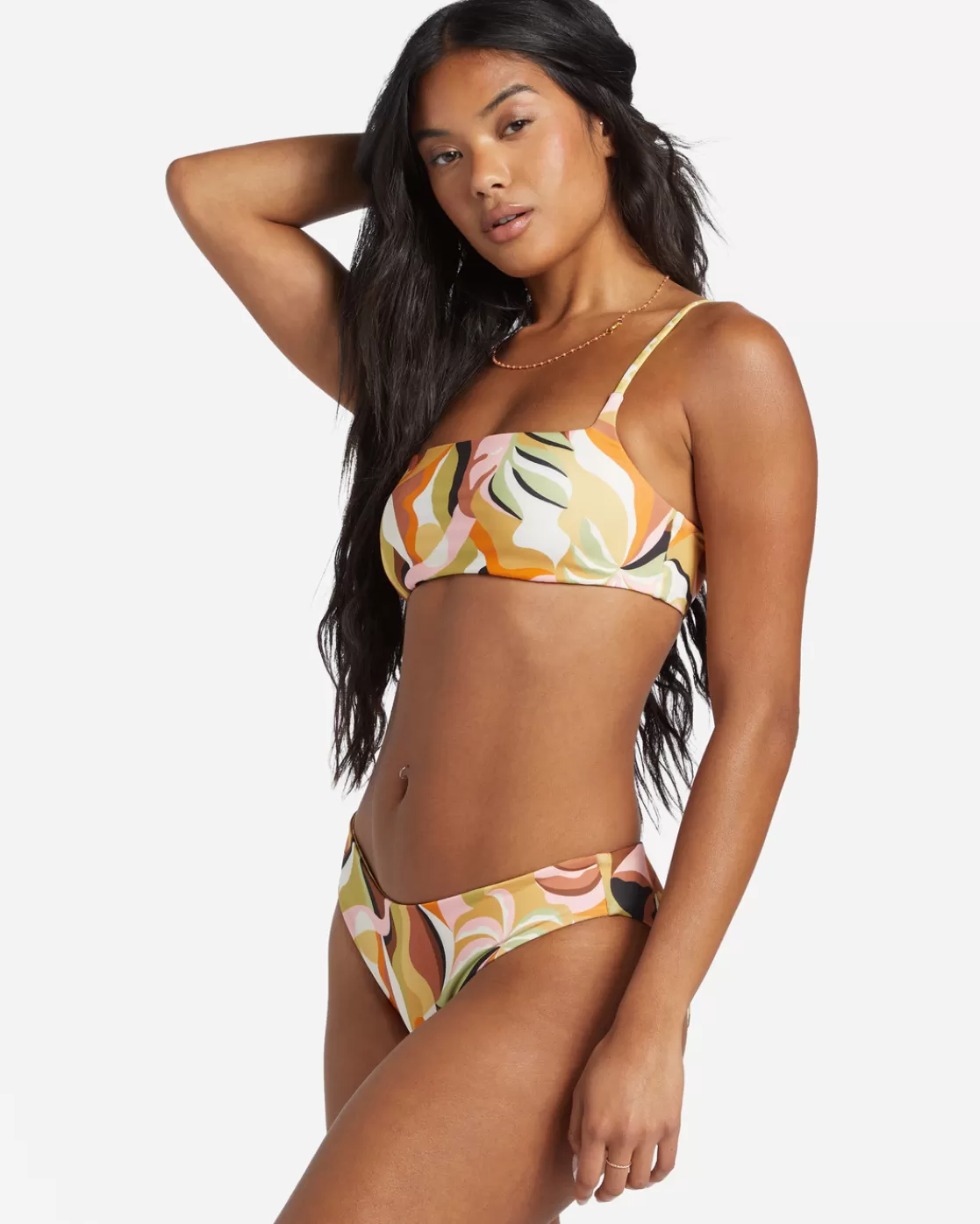 Cheap Billabong Return To Paradise Rev Lowride Bikini Bottom MULTI