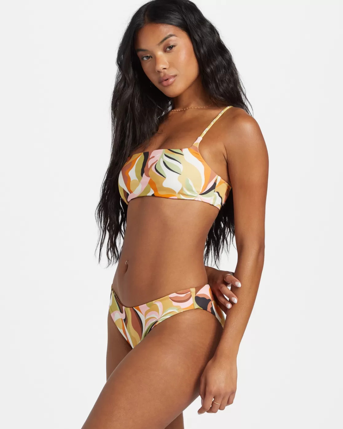 Clearance Billabong Return To Paradise Rev Zoe Bikini Top MULTI