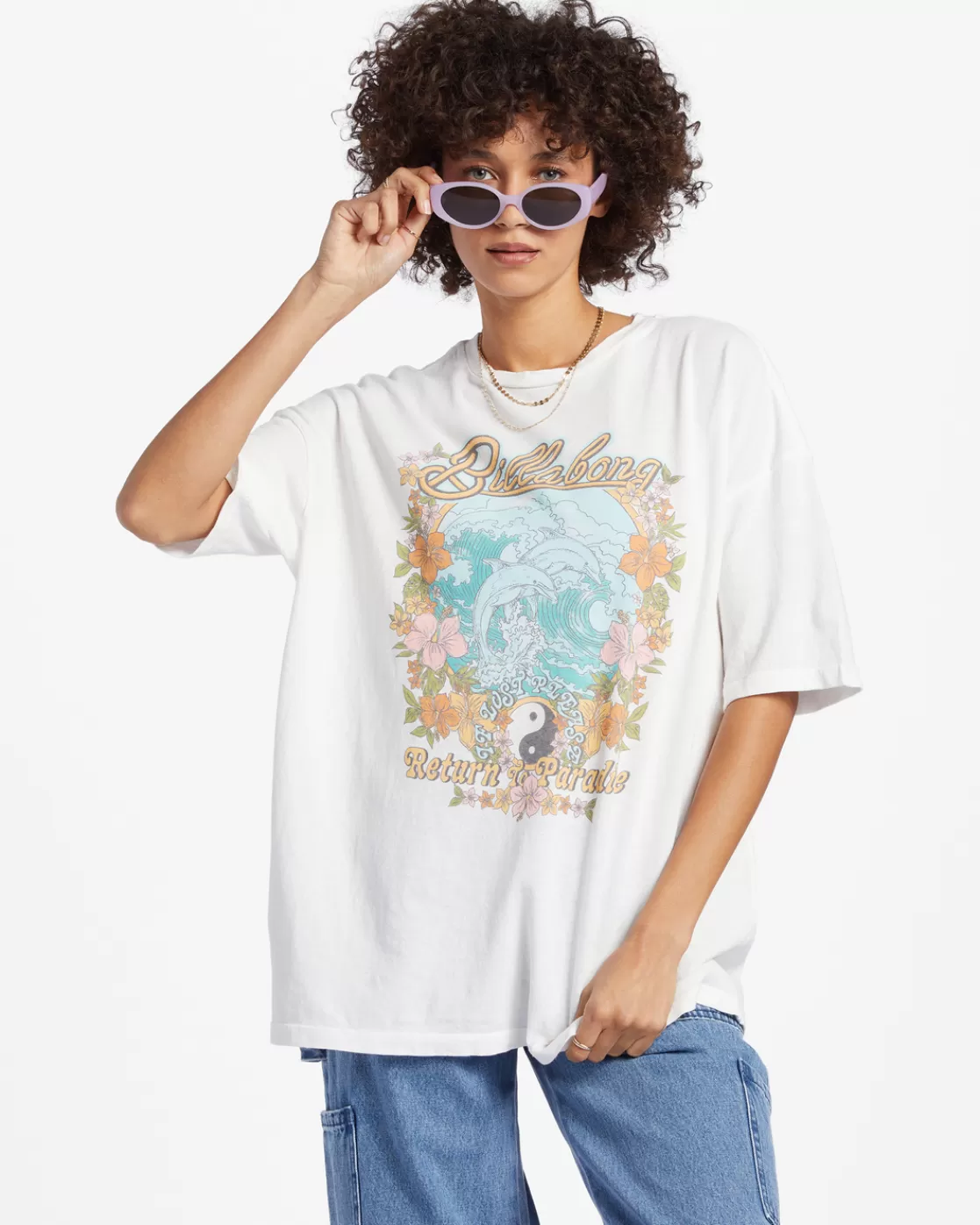 Online Billabong Return To Paradise T-Shirt SALT CRYSTAL