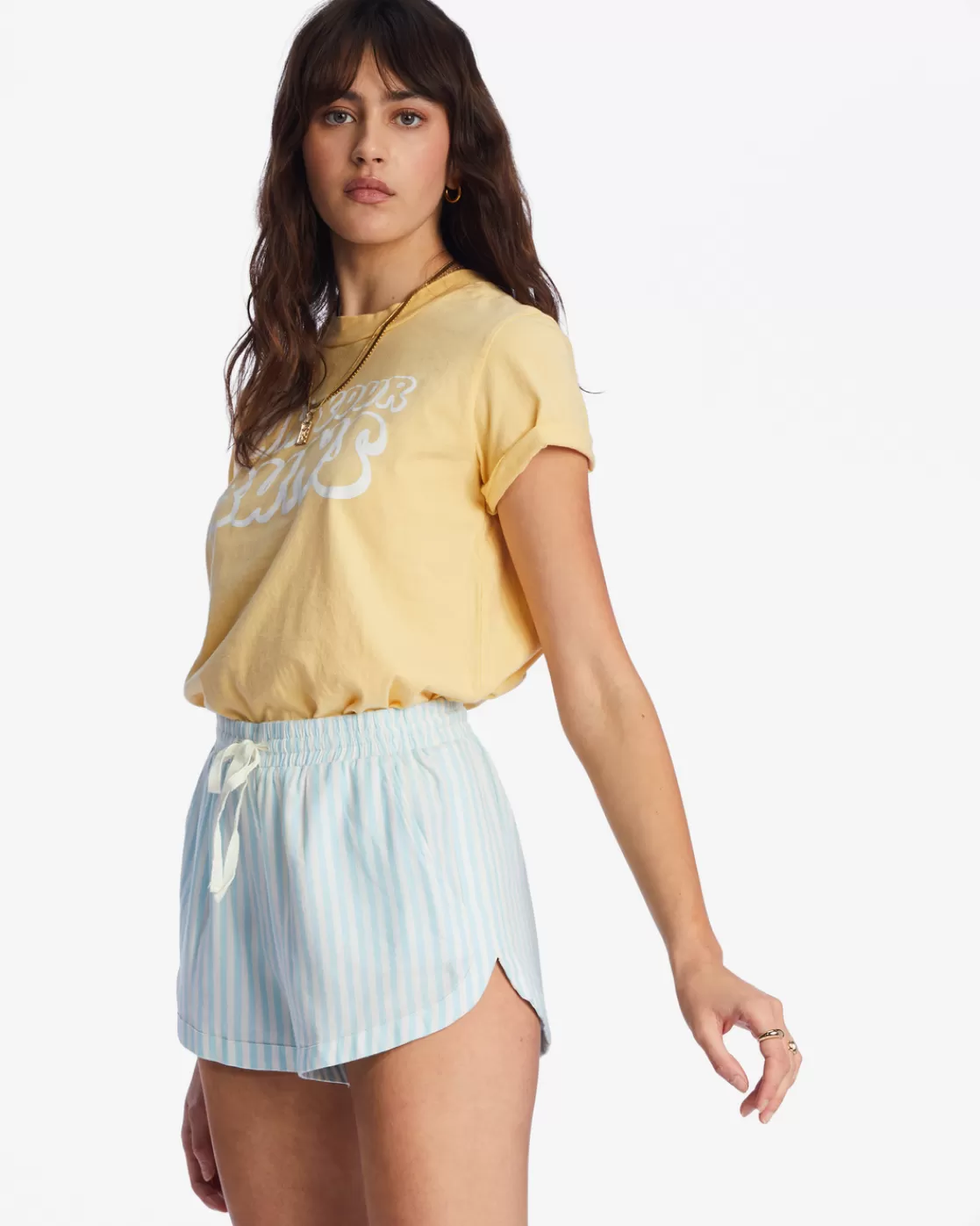 Online Billabong Road Trippin Elastic Waist Shorts LIT SKIES