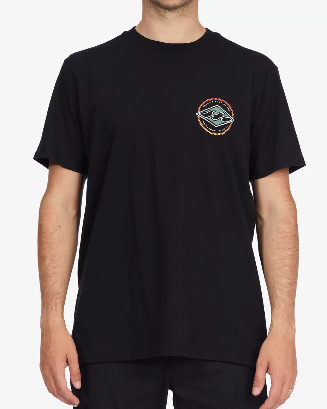 Sale Billabong Rotor Diamond Short Sleeve T-Shirt BLACK