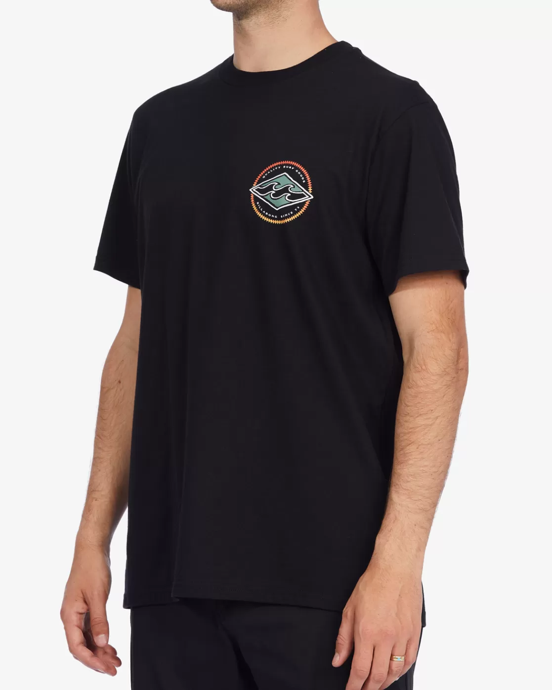 Sale Billabong Rotor Diamond Short Sleeve T-Shirt BLACK