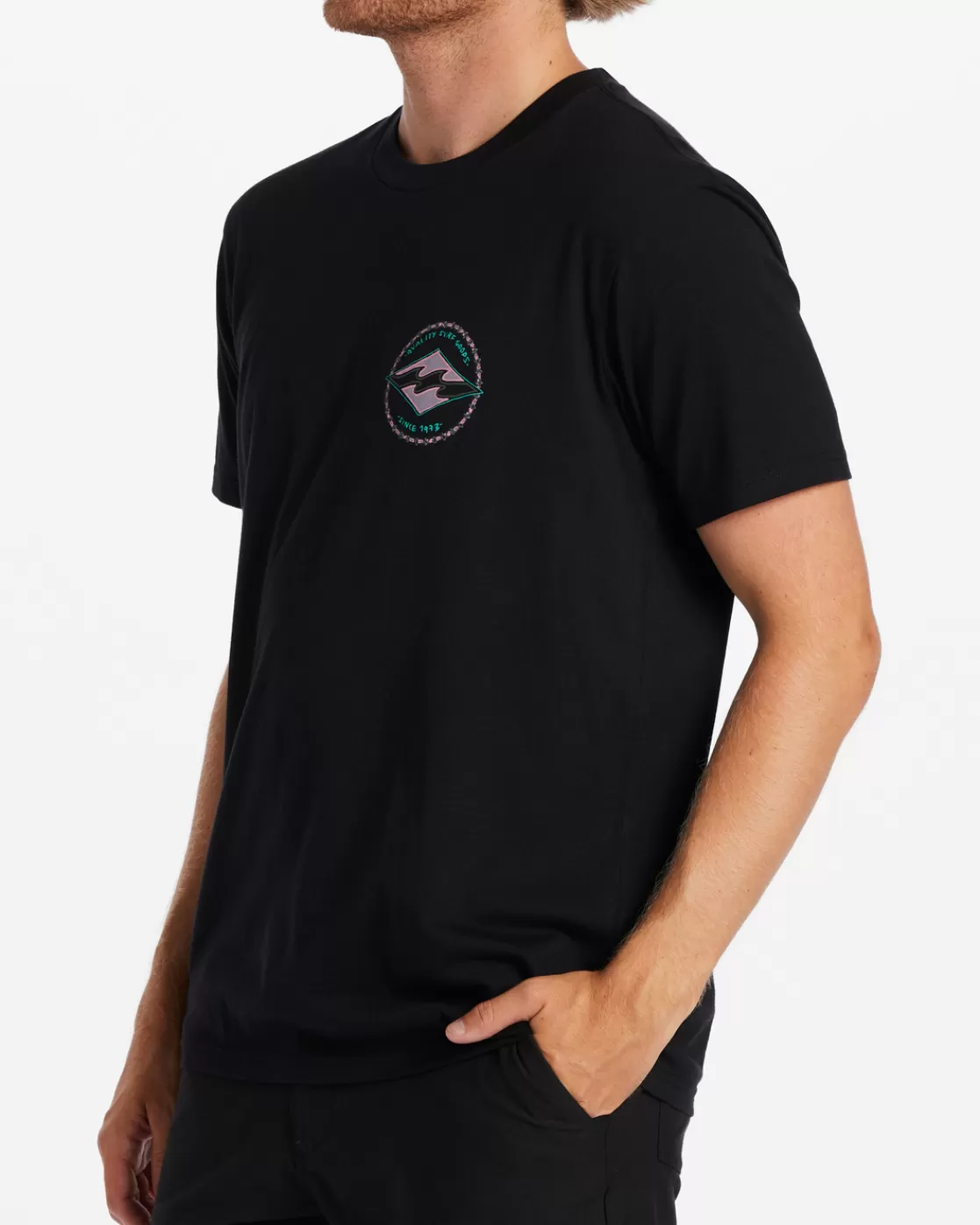 Clearance Billabong Rotor Diamond T-Shirt BLACK