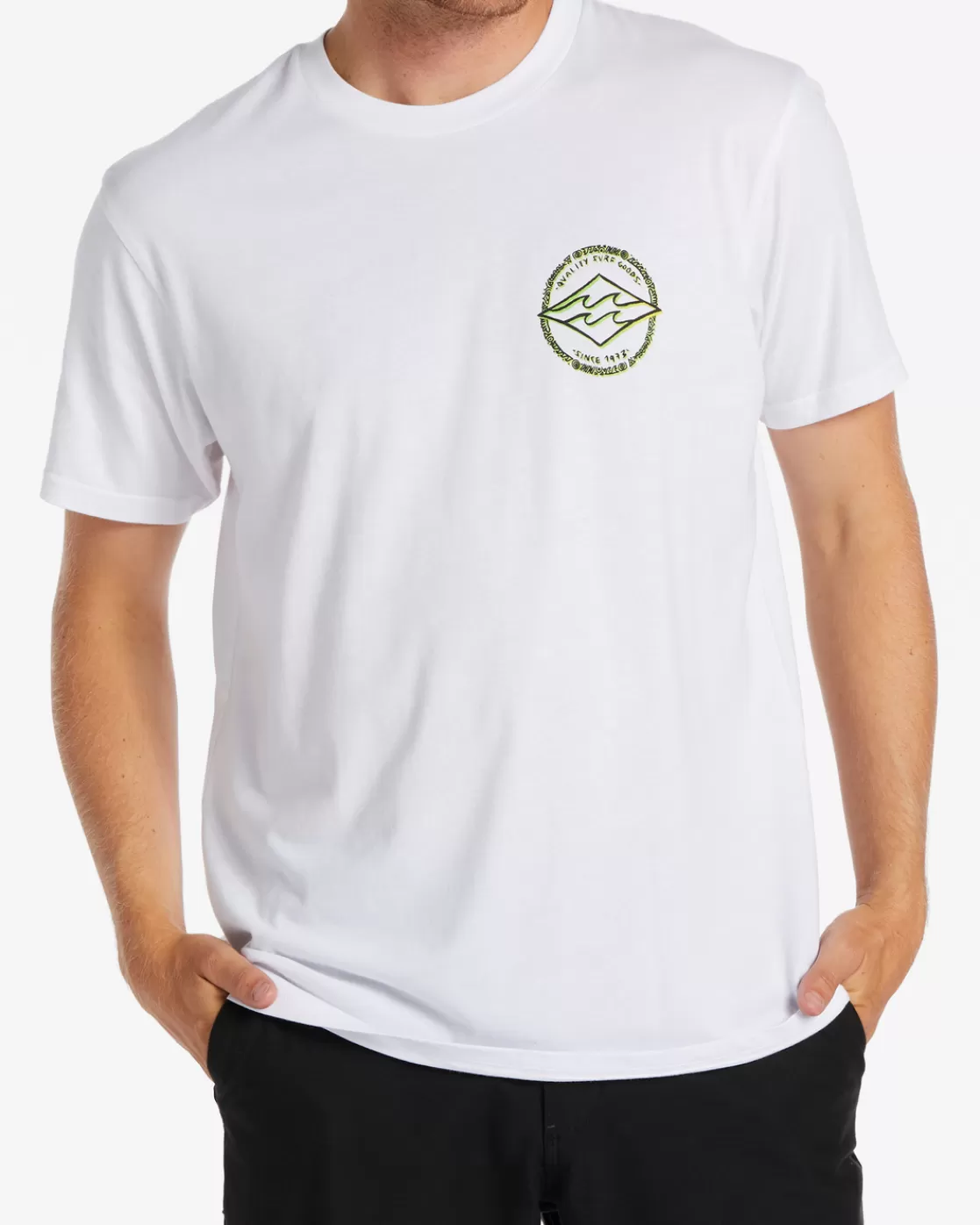 Best Sale Billabong Rotor Diamond T-Shirt WHITE