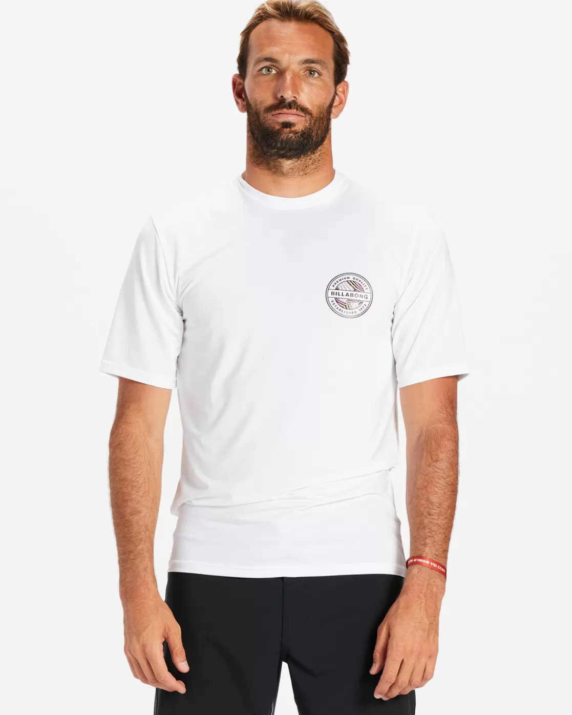 Flash Sale Billabong Rotor Lf Short Sleeve UPF 50 Surf T-Shirt WHITE