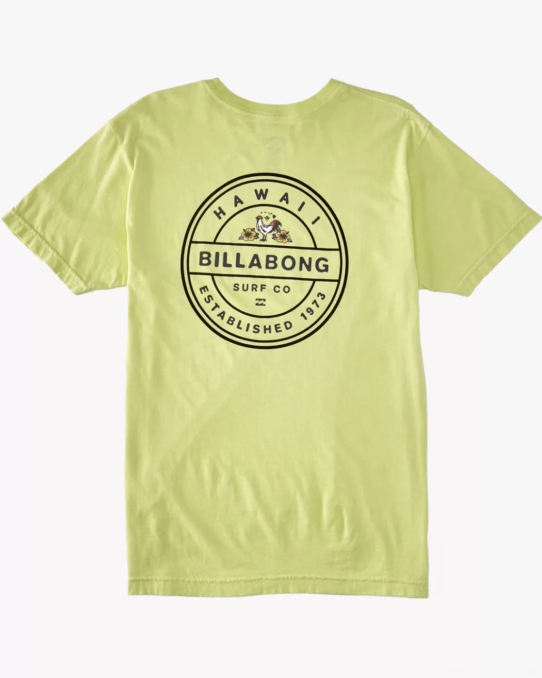 Hot Billabong Rotor Rooster T-Shirt LIGHT GREEN