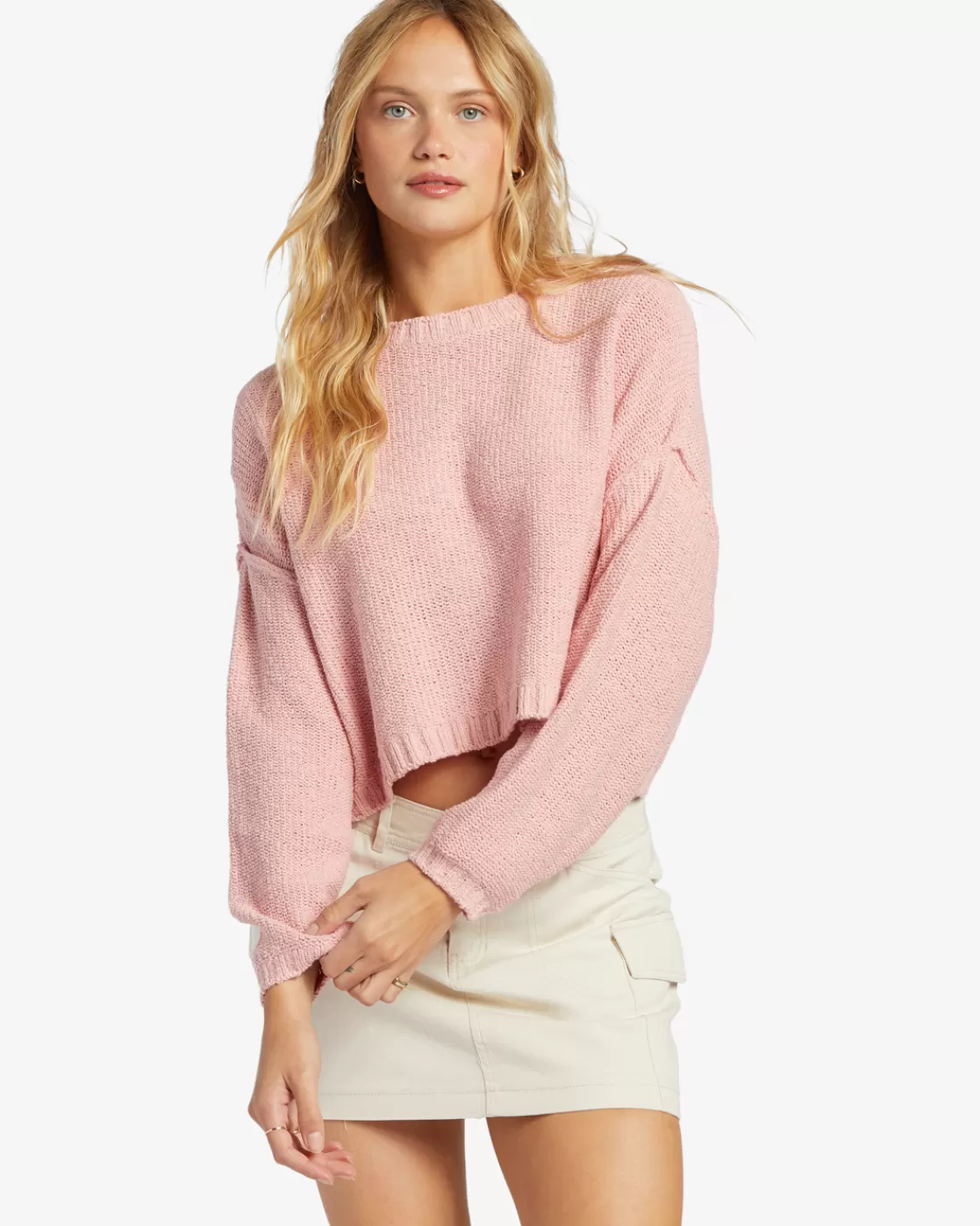 Hot Billabong Shades Crew Neck Sweater LIGHT SORBET