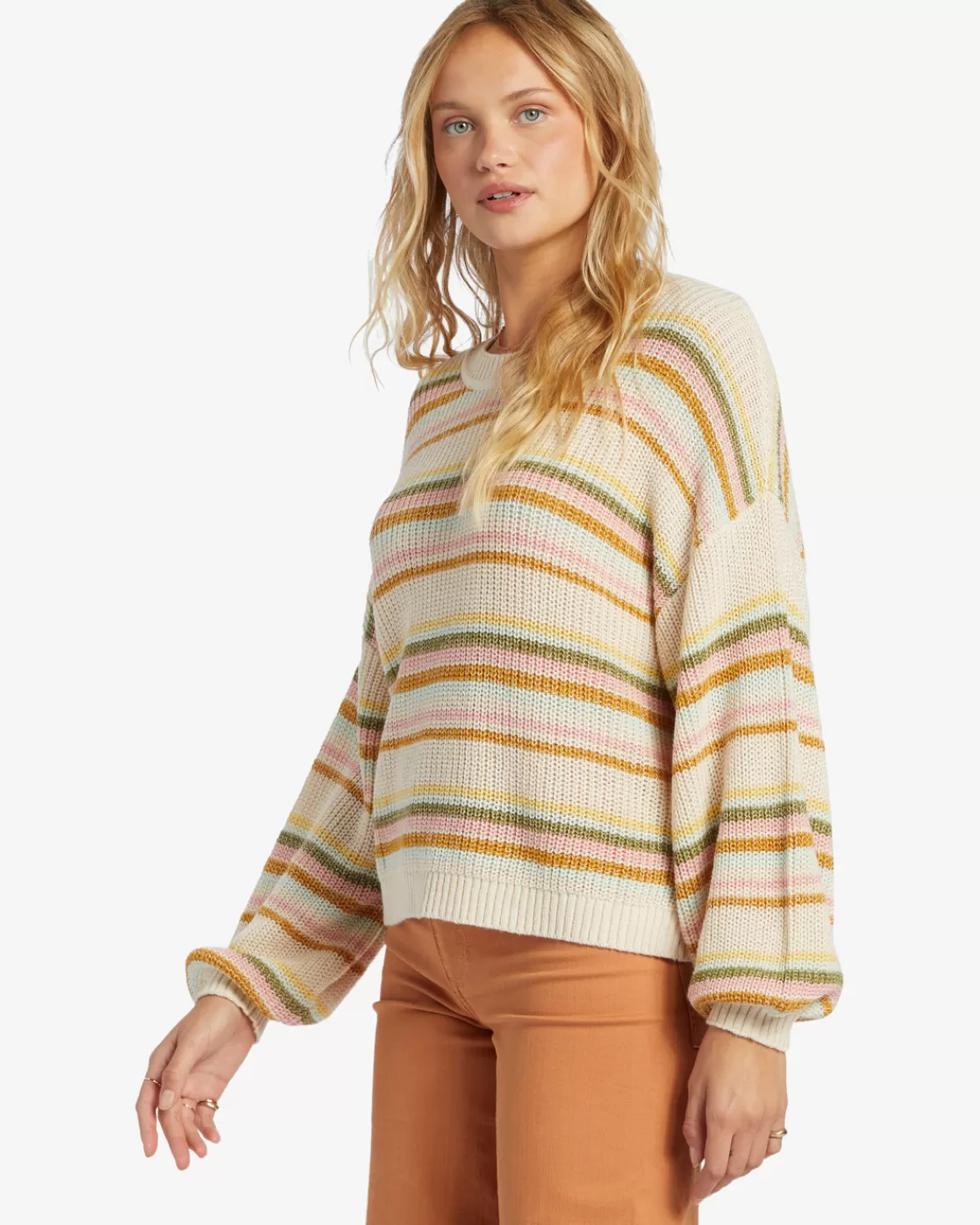 Clearance Billabong Sheer Love Crew Neck Sweater MULTI