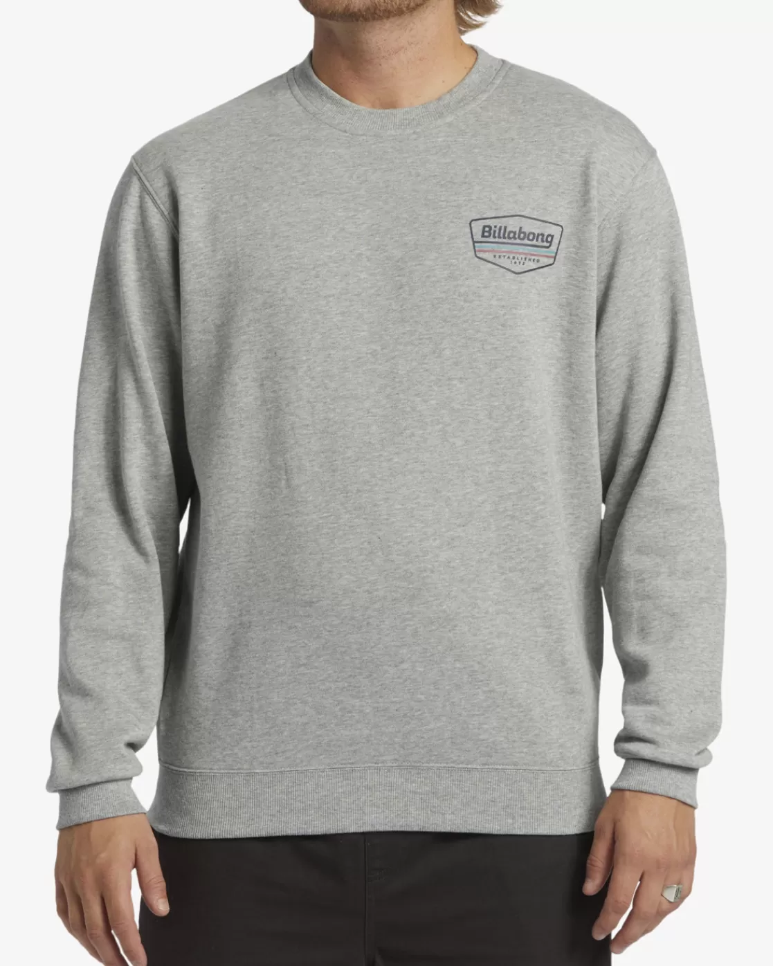 Flash Sale Billabong Shorebird Crew Sweatshirt GREY HEATHER