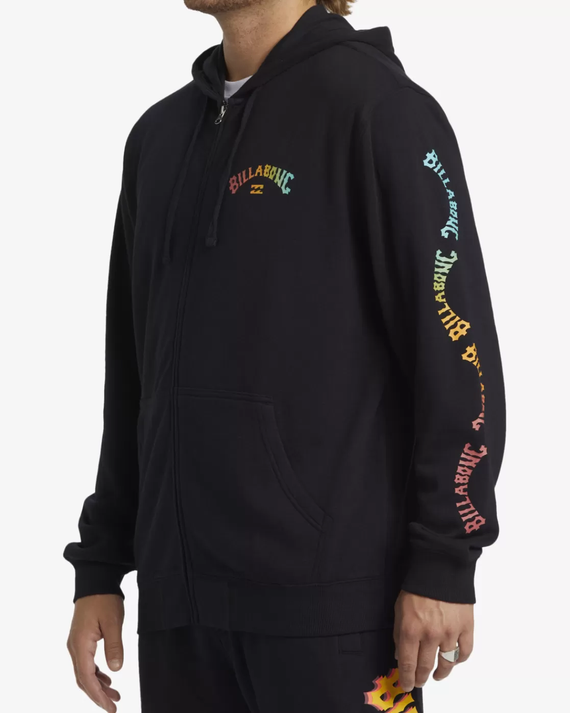 Sale Billabong Shorebird Zip Sweatshirt BLACK