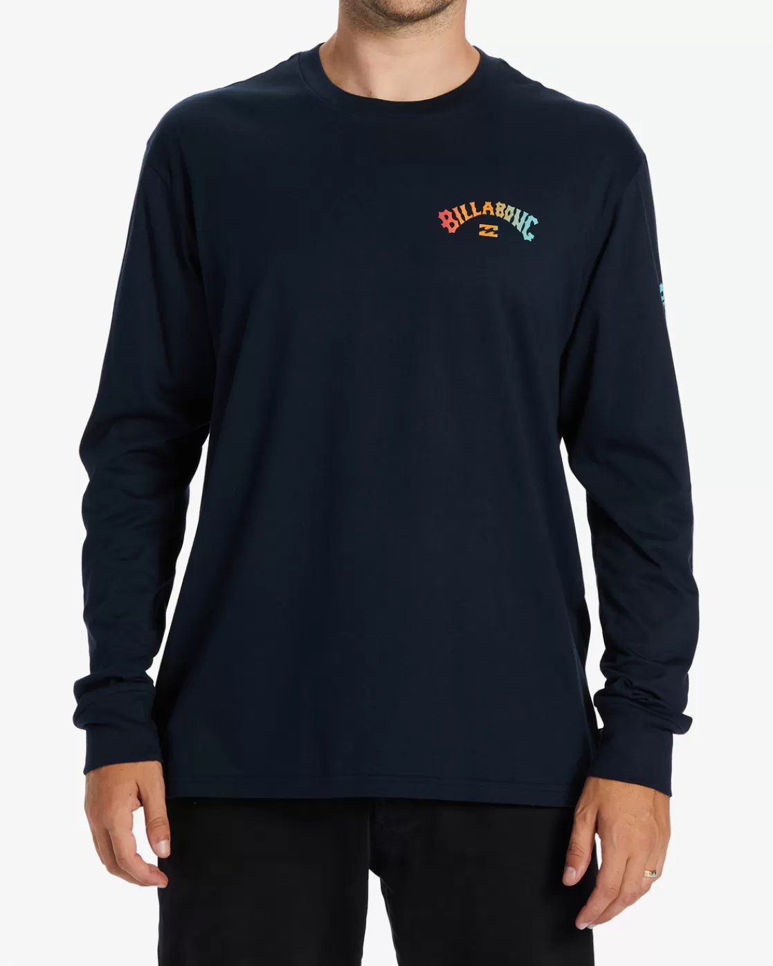 Clearance Billabong Snaking Arches Long Sleeve T-Shirt NAVY