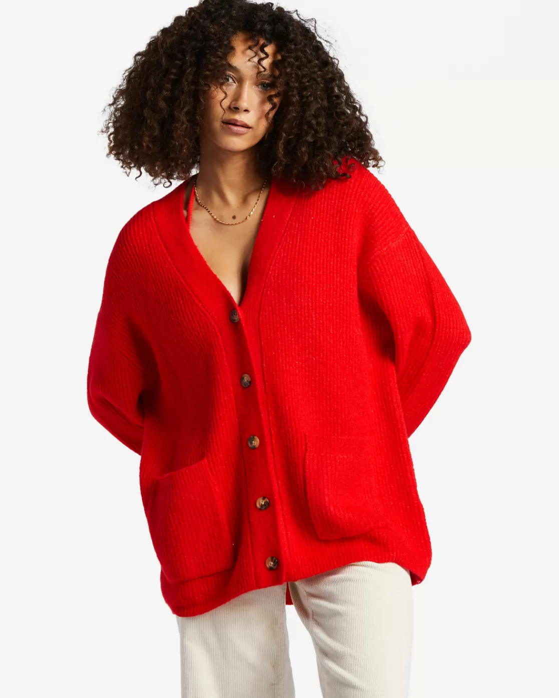 Cheap Billabong So Chill Cardigan RAD RED