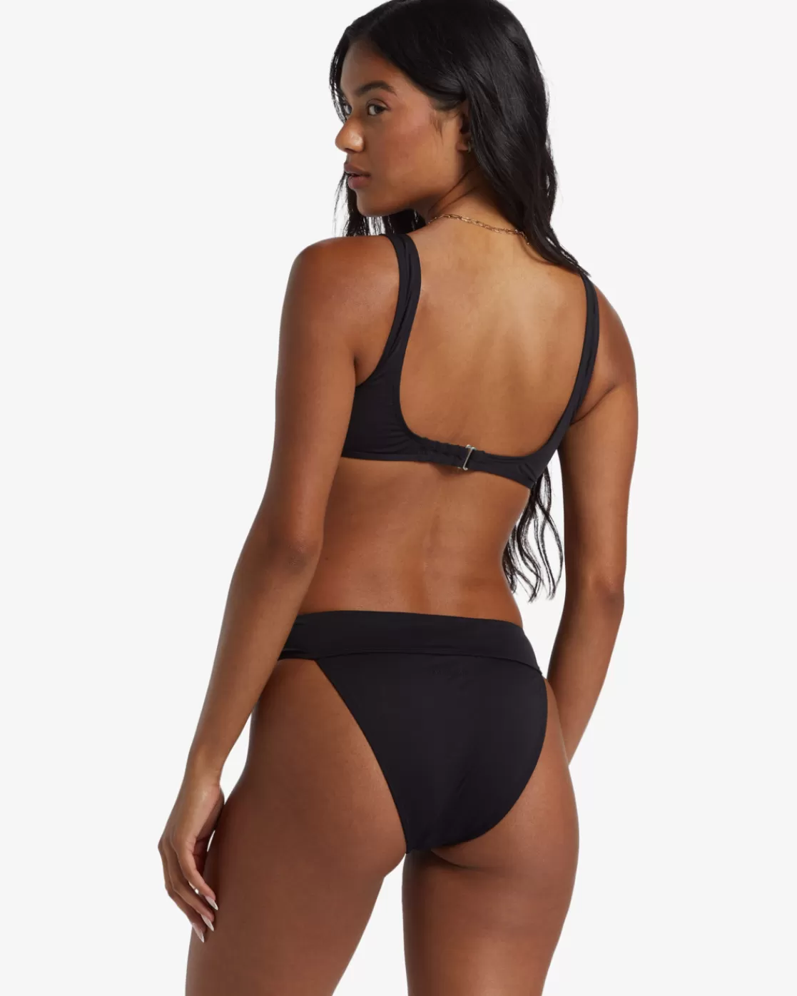 Flash Sale Billabong Sol Searcher Aruba Bikini Bottoms BLACK PEBBLE