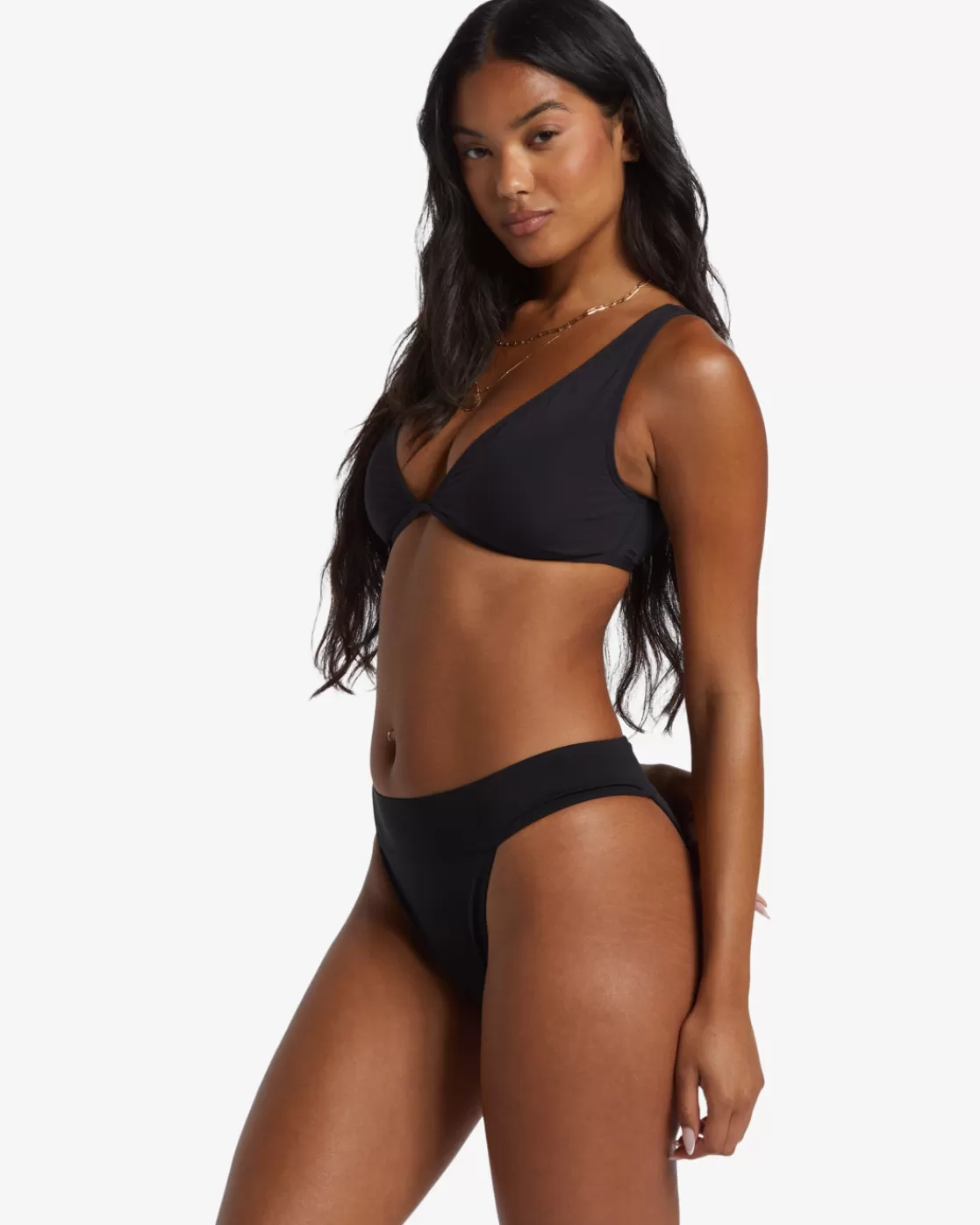 Flash Sale Billabong Sol Searcher Aruba Bikini Bottoms BLACK PEBBLE