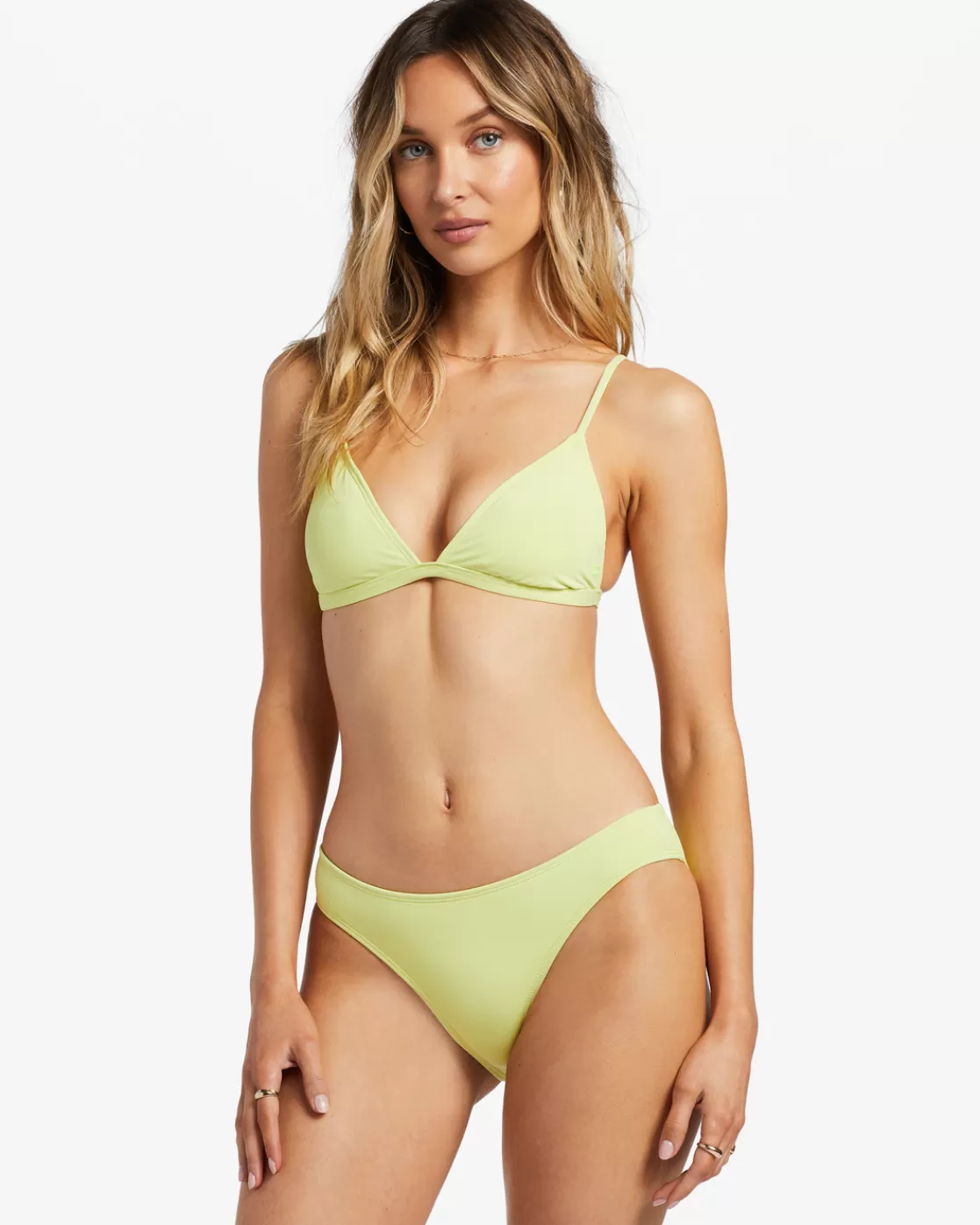 Sale Billabong Sol Searcher Ceci Triangle Bikini Top LIGHT LIME