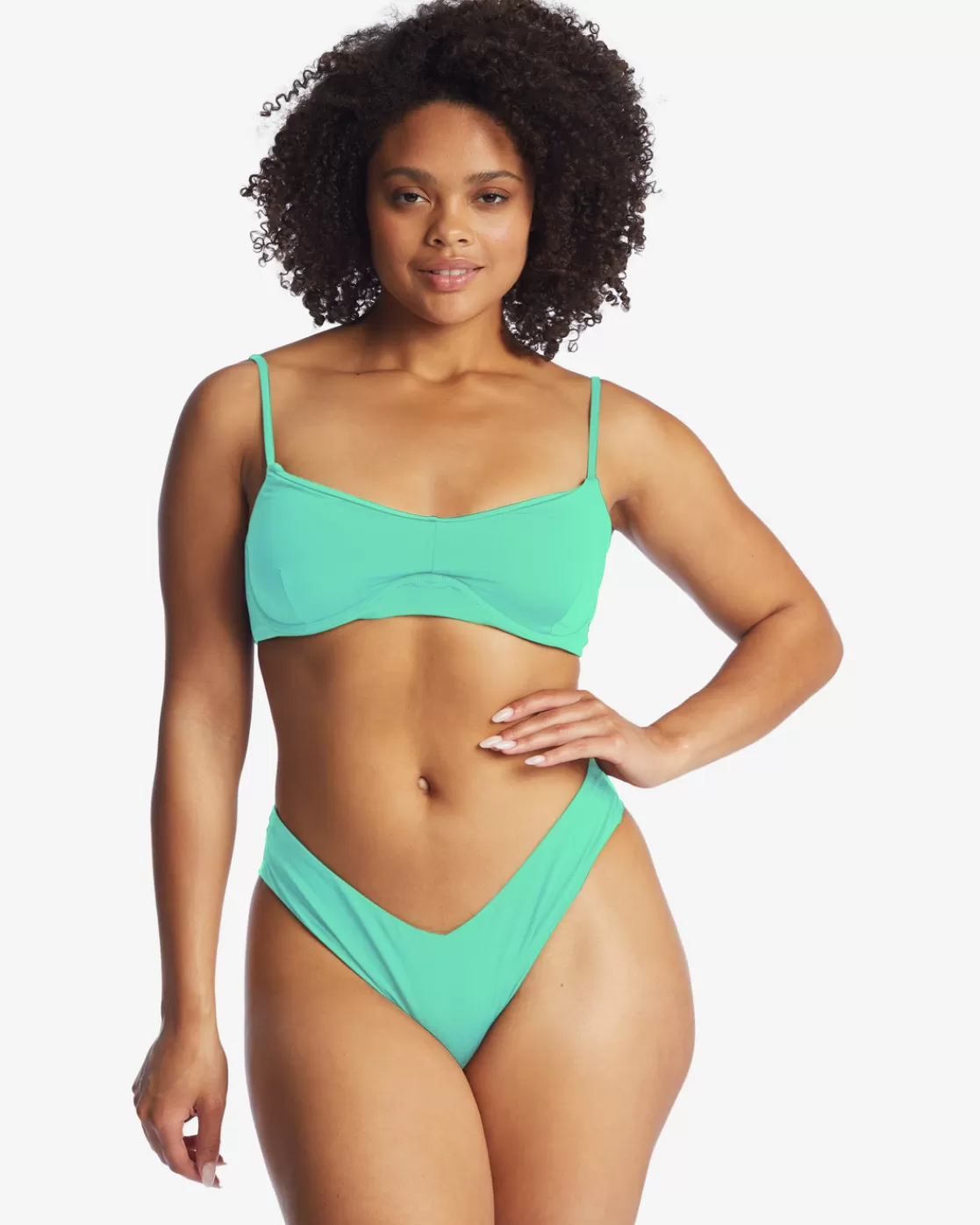 Cheap Billabong Sol Searcher Fiji Bikini Bottoms TROPICAL GREEN