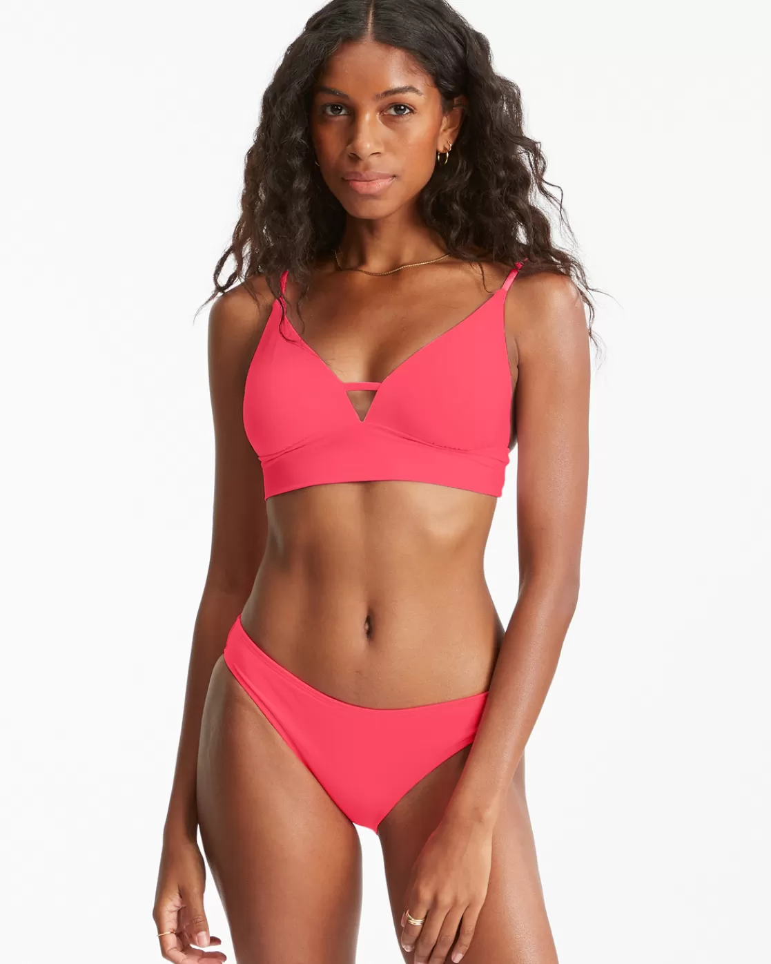 Cheap Billabong Sol Searcher Lowrider Bikini Bottoms CORAL DREAM