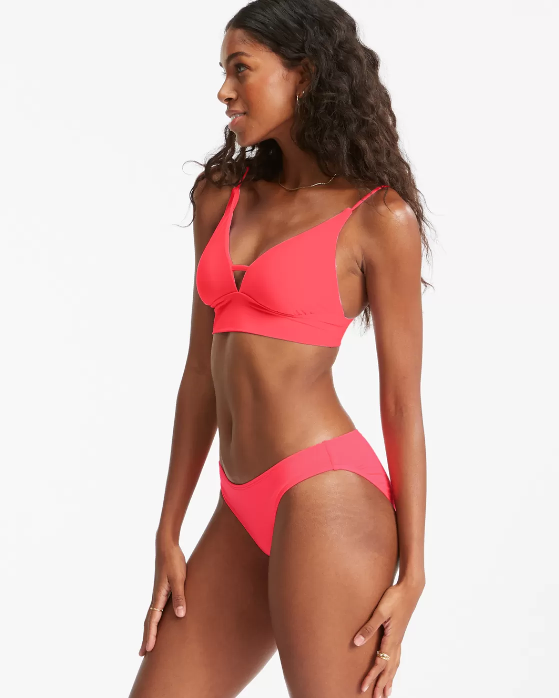 Cheap Billabong Sol Searcher Lowrider Bikini Bottoms CORAL DREAM