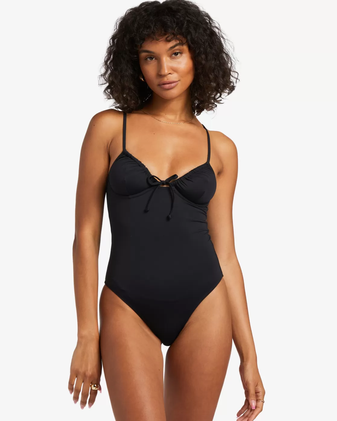 Best Billabong Sol Searcher One-Piece Swimsuit BLACK PEBBLE