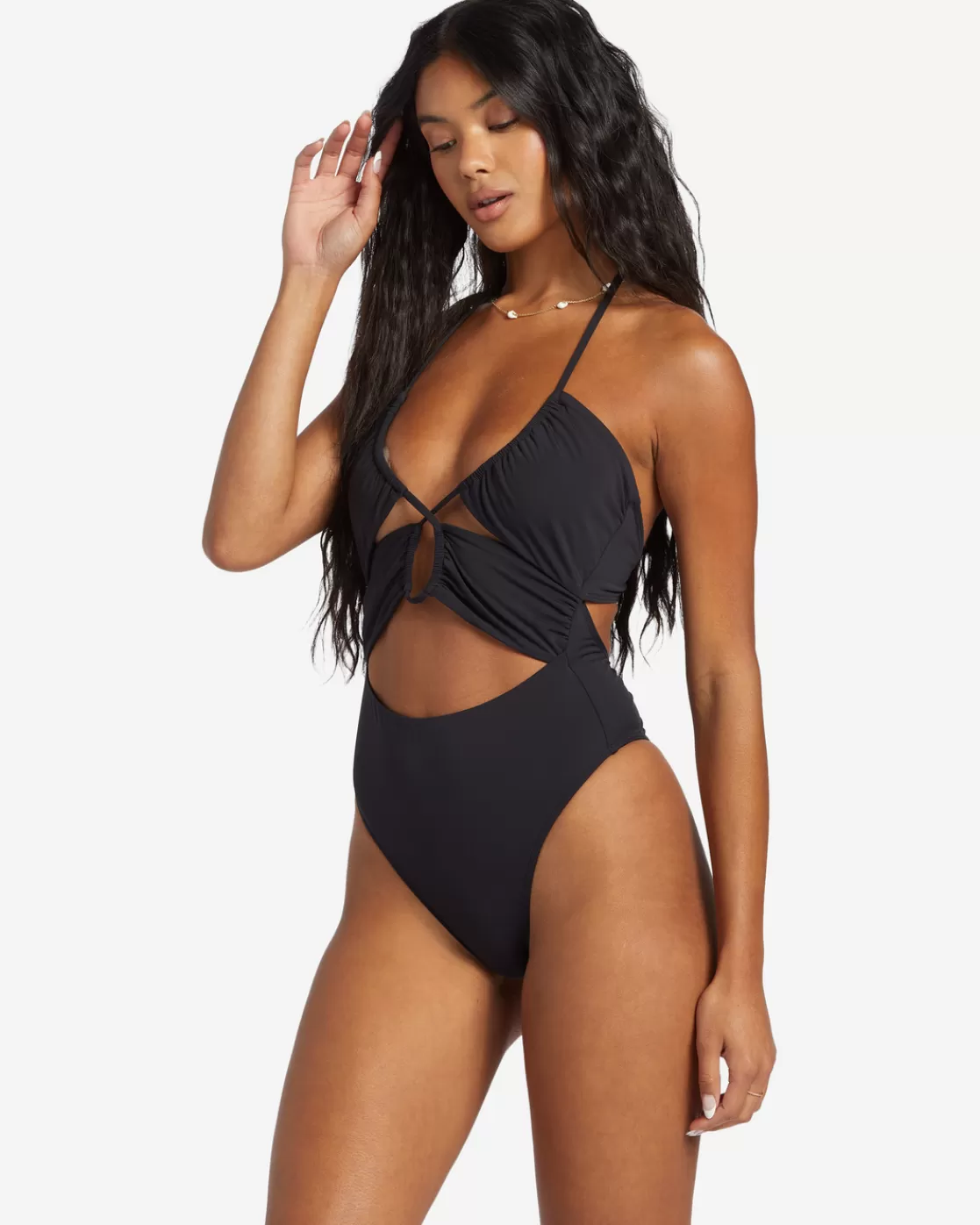 Store Billabong Sol Searcher One-Piece Swimsuit BLACK PEBBLE