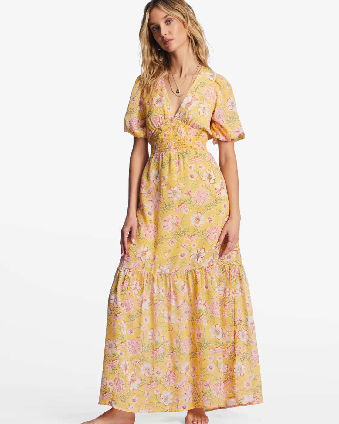 Best Sale Billabong Spellbound Maxi Dress GOLDEN PEACH