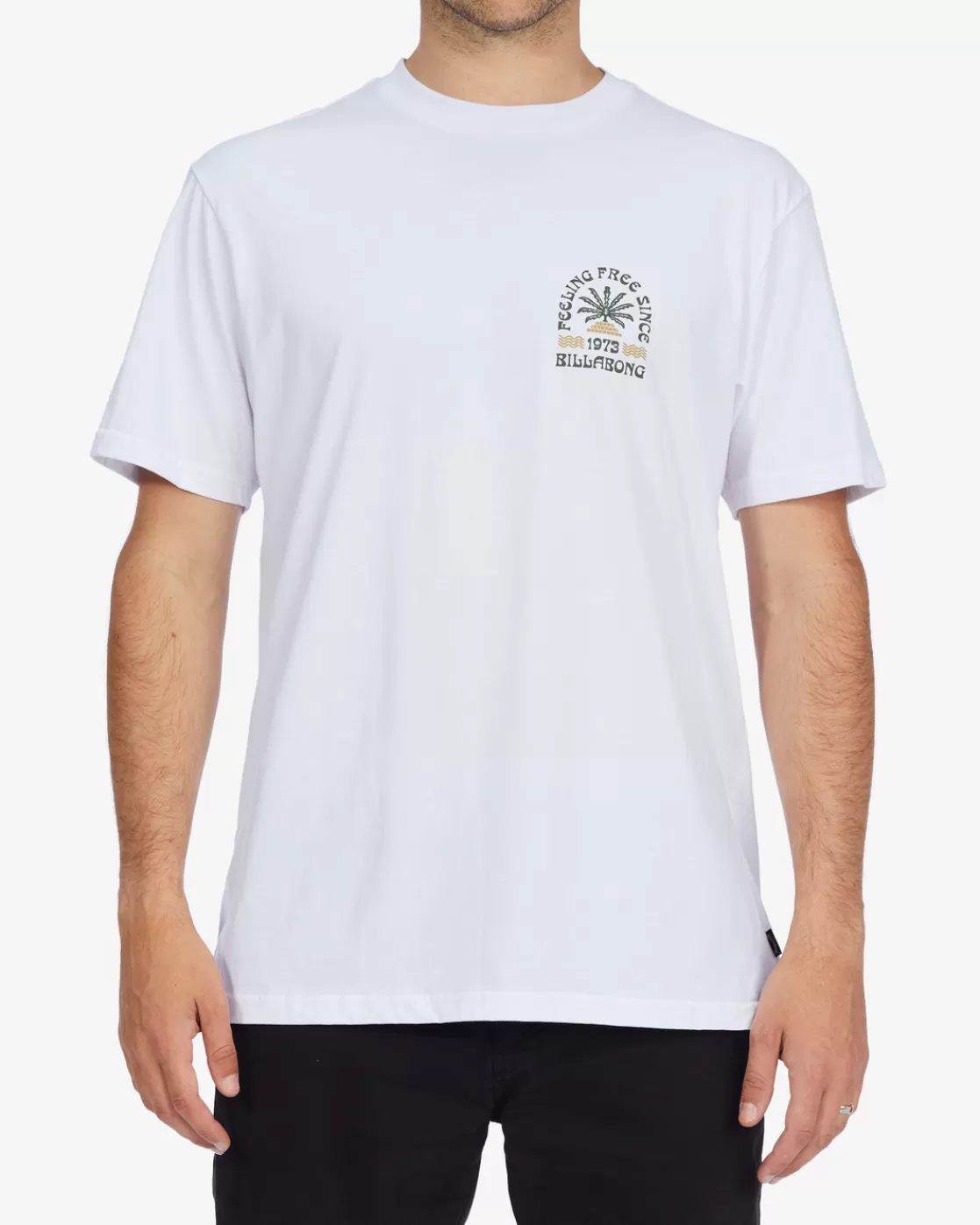 Cheap Billabong Steady Short Sleeve T-Shirt WHITE