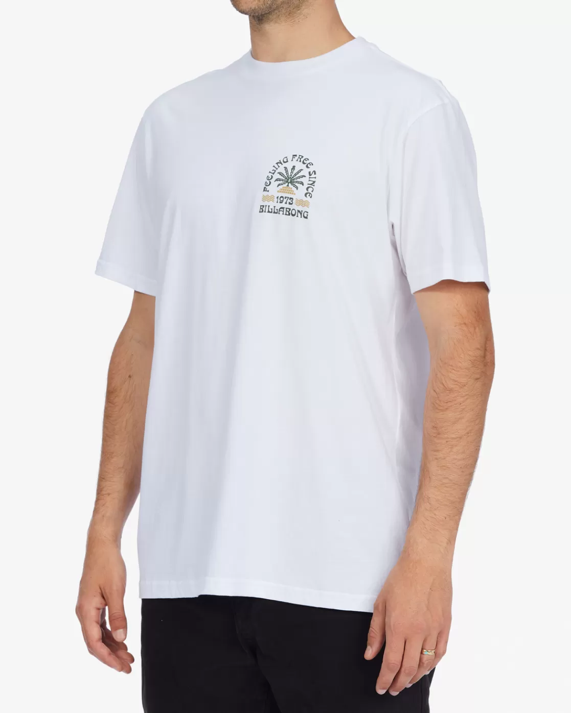 Cheap Billabong Steady Short Sleeve T-Shirt WHITE