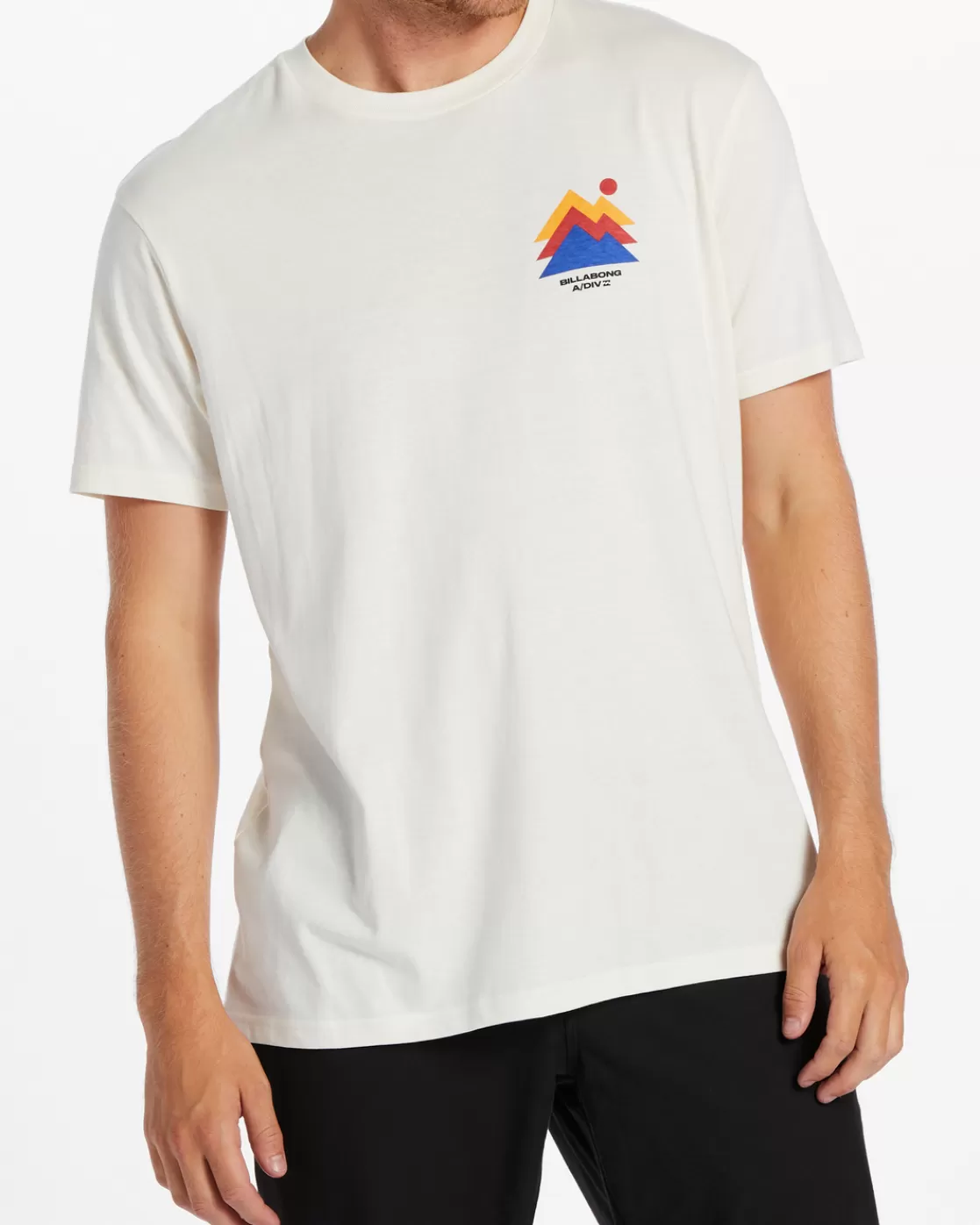 Hot Billabong Stepped T-Shirt OFF WHITE