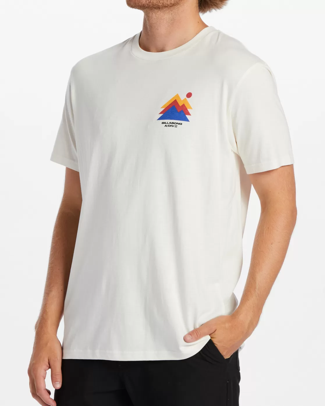 Hot Billabong Stepped T-Shirt OFF WHITE