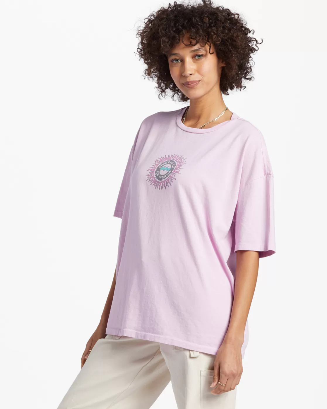 Best Billabong Stoked All Day T-Shirt LILAC SMOKE