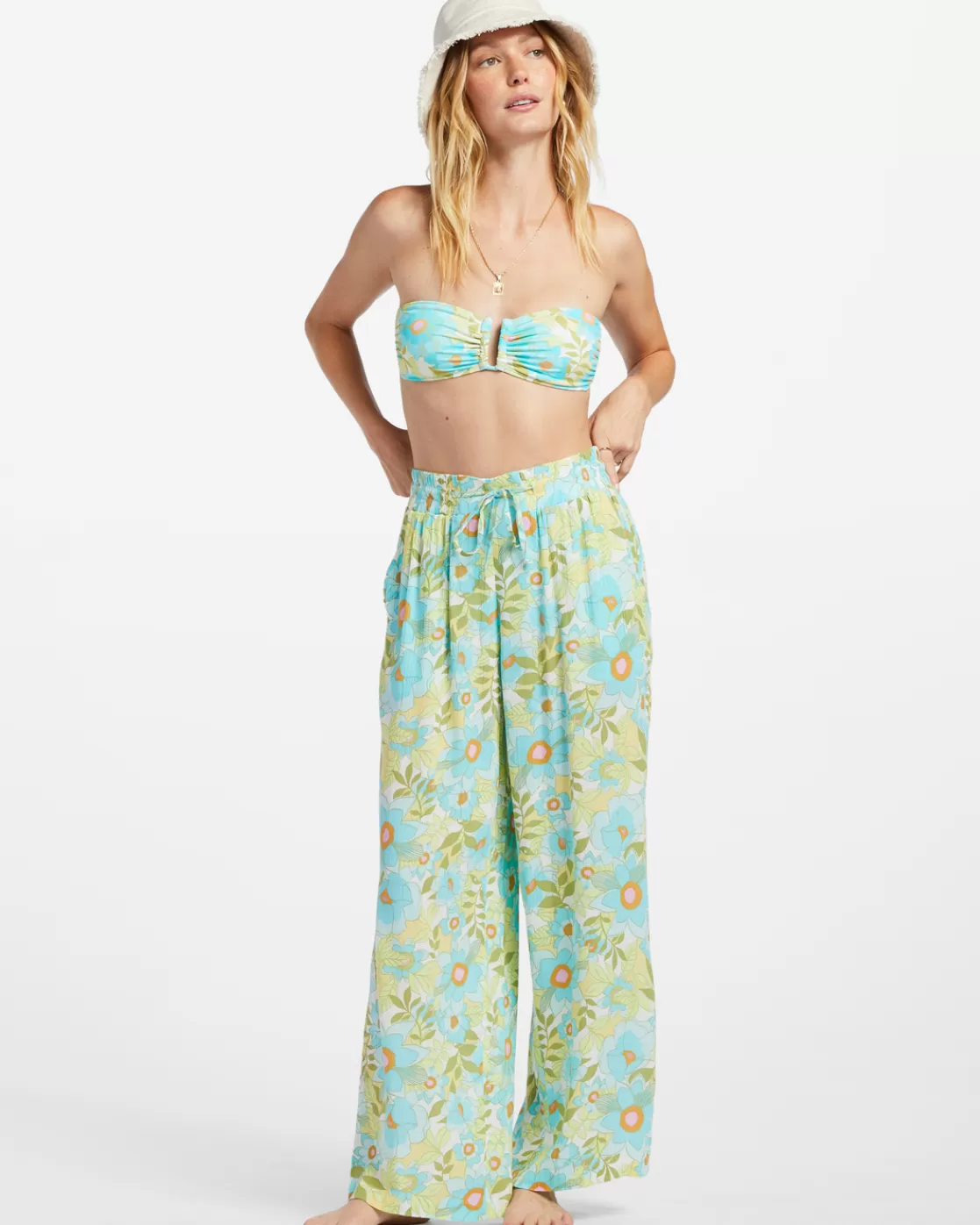 Outlet Billabong Sun Rays Crinkle Pants OCEAN EYES