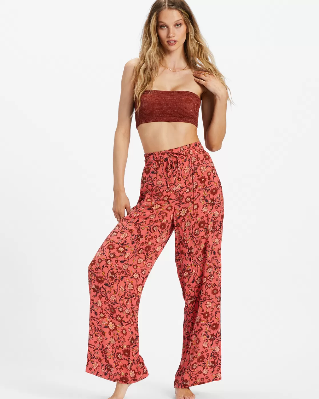 Flash Sale Billabong Sun Rays Crinkle Pants HIBISCUS