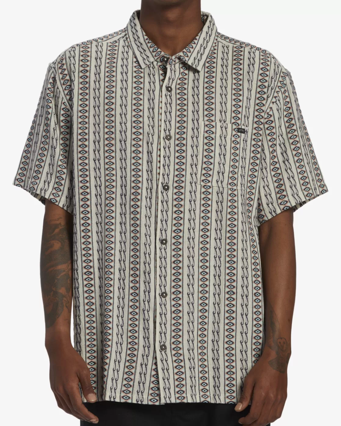 Cheap Billabong Sundays Jacquard Short Sleeve Shirt OAT