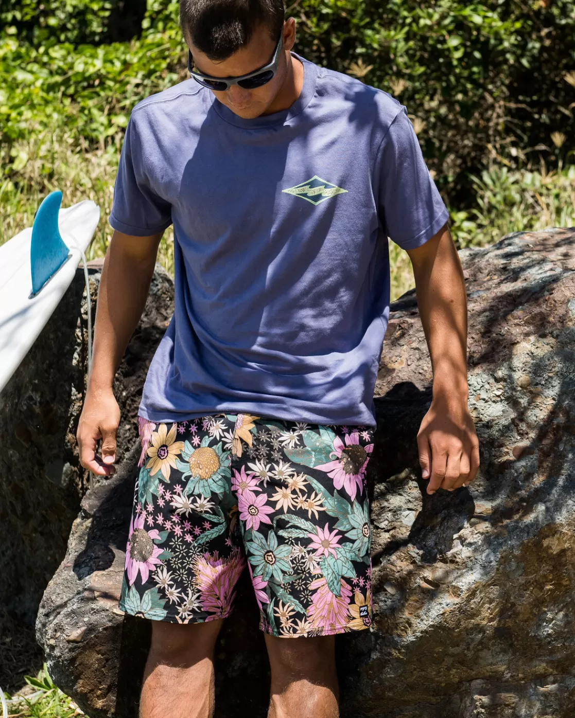 Best Billabong Sundays Lo Tide 19" Boardshorts ASPHALT